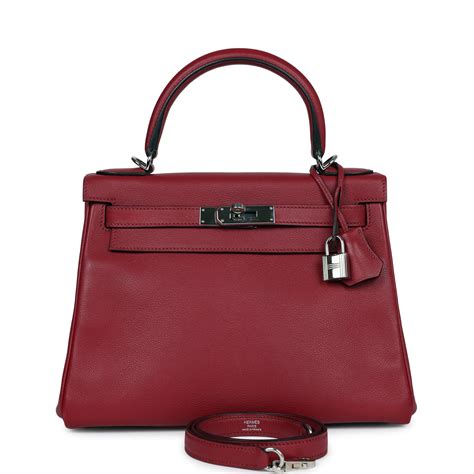 hermes rouge grenat kelly|HERMES Evercolor Kelly Retourne 28 Rouge Grenat.